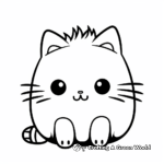 Whimsical Pusheen Cat Coloring Sheets 2