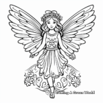 Whimsical St Patrick's Fairy Coloring Pages 4