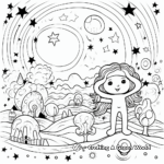 Whimsical Starlight Creation Coloring Sheets 1