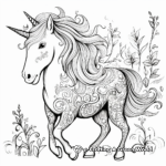 Páginas para colorear de unicornios caprichosos para soñadores 2