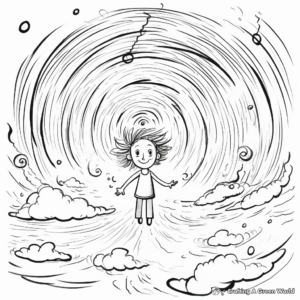 Whirling Hurricane Coloring Pages 2