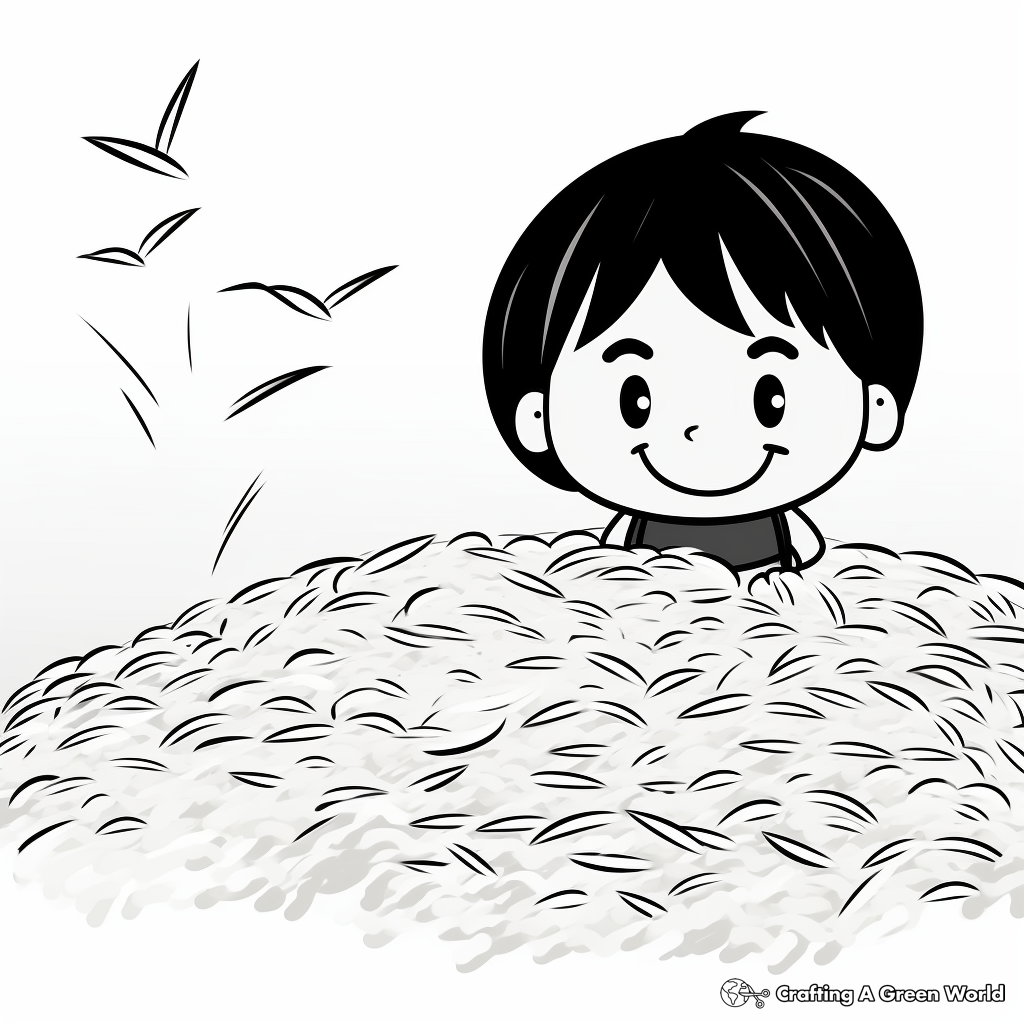 White and Black Rice Mix Coloring Pages 4