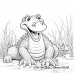 Wild Alligator Safari Coloring Pages 2