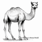 Wild Arabian Camel Coloring Pages 2