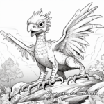 Wild Atrociraptor Coloring Pages: A Nature Scene 2