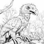 Wild Atrociraptor Coloring Pages: A Nature Scene 3
