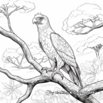 Wild Atrociraptor Coloring Pages: A Nature Scene 4