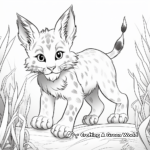 Wild Lynx Cat Coloring Pages for Adventure Seekers 2