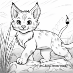 Wild Lynx Cat Coloring Pages for Adventure Seekers 4