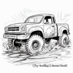 Wild Mud Bogging Truck Coloring Sheets 1