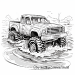 Wild Mud Bogging Truck Coloring Sheets 2