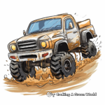 Wild Mud Bogging Truck Coloring Sheets 3