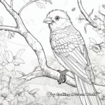 Wild Parrot Jungle Scene Coloring Pages 2