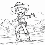 Wild West Cowboy Stage Coloring Pages 2