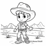 Wild West Cowboy Stage Coloring Pages 4