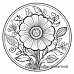 Wildflower Disc Floret Coloring Pages 1