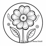 Wildflower Disc Floret Coloring Pages 3
