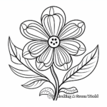 Wildflower Disc Floret Coloring Pages 4