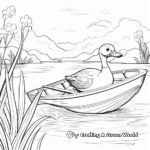 Wildlife and Rowboat Scenery Coloring Pages 2