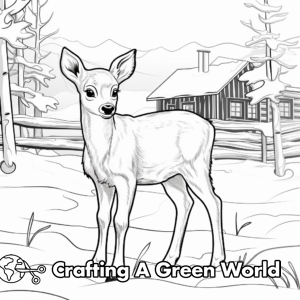 Baby Deer Coloring Pages - Free &amp; Printable!