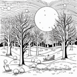 Winter Solstice Celebration Coloring Pages 2
