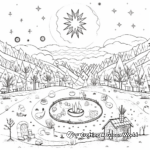 Winter Solstice Celebration Coloring Pages 4