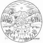 Winter Solstice Traditions around the World Coloring Pages 3