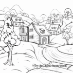 Winter Wonderland Coloring Pages 1