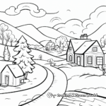 Winter Wonderland Landscape Coloring Pages 4