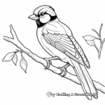 Winter's Blue Jay Brilliance Coloring Pages 4
