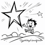 Wishes Come True Shooting Star Coloring Pages 2