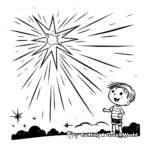 Wishes Come True Shooting Star Coloring Pages 3