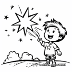 Wishes Come True Shooting Star Coloring Pages 4