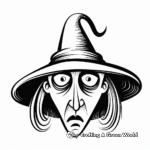 Witch Nose Coloring Sheets for Halloween 3