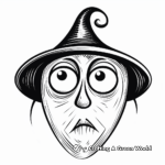 Witch Nose Coloring Sheets for Halloween 4