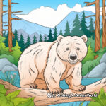 Wombat in the Wild: Natural-Scene Coloring Pages 4
