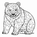 Wombat Mosaic Coloring Pages for Skilled Artists 2