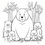 Wombats and Their Friends: Wombat with Other Animals Coloring Pages 1