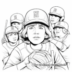 Women's Baseball History Coloring Pages 3