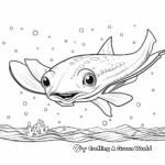 Wonderful Stingray Coloring Pages for Kids 2