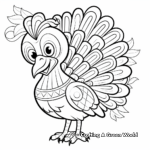 Wonderful Thanksgiving Turkey Coloring Pages 2