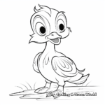 Wood Duckling Coloring Pages for Children 4