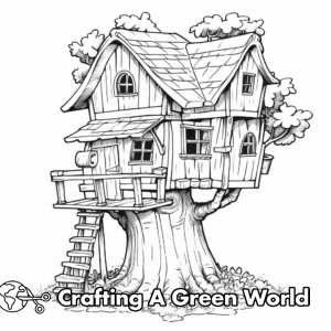 Gnome House Coloring Pages - Free &amp; Printable!