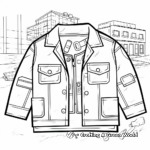 Workers Jacket: Construction Scene Coloring Pages 1