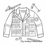 Workers Jacket: Construction Scene Coloring Pages 4
