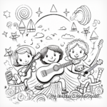 World Music Day Coloring Pages 2