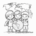World of Kindness Coloring Pages for Preschoolers 1