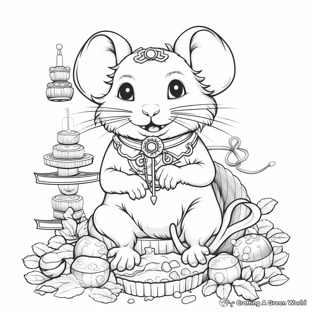 Year of the Rat: Chinese New Year Coloring Pages 1