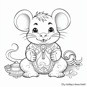 Year of the Rat: Chinese New Year Coloring Pages 2