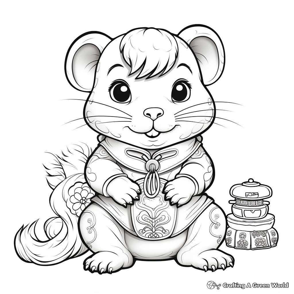 Year of the Rat: Chinese New Year Coloring Pages 3